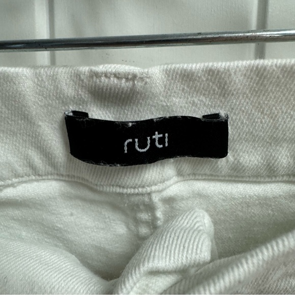 NWOT RUTI ULTIMATE BARREL JEANS size 5 barrel white denim jean - Picture 7 of 9